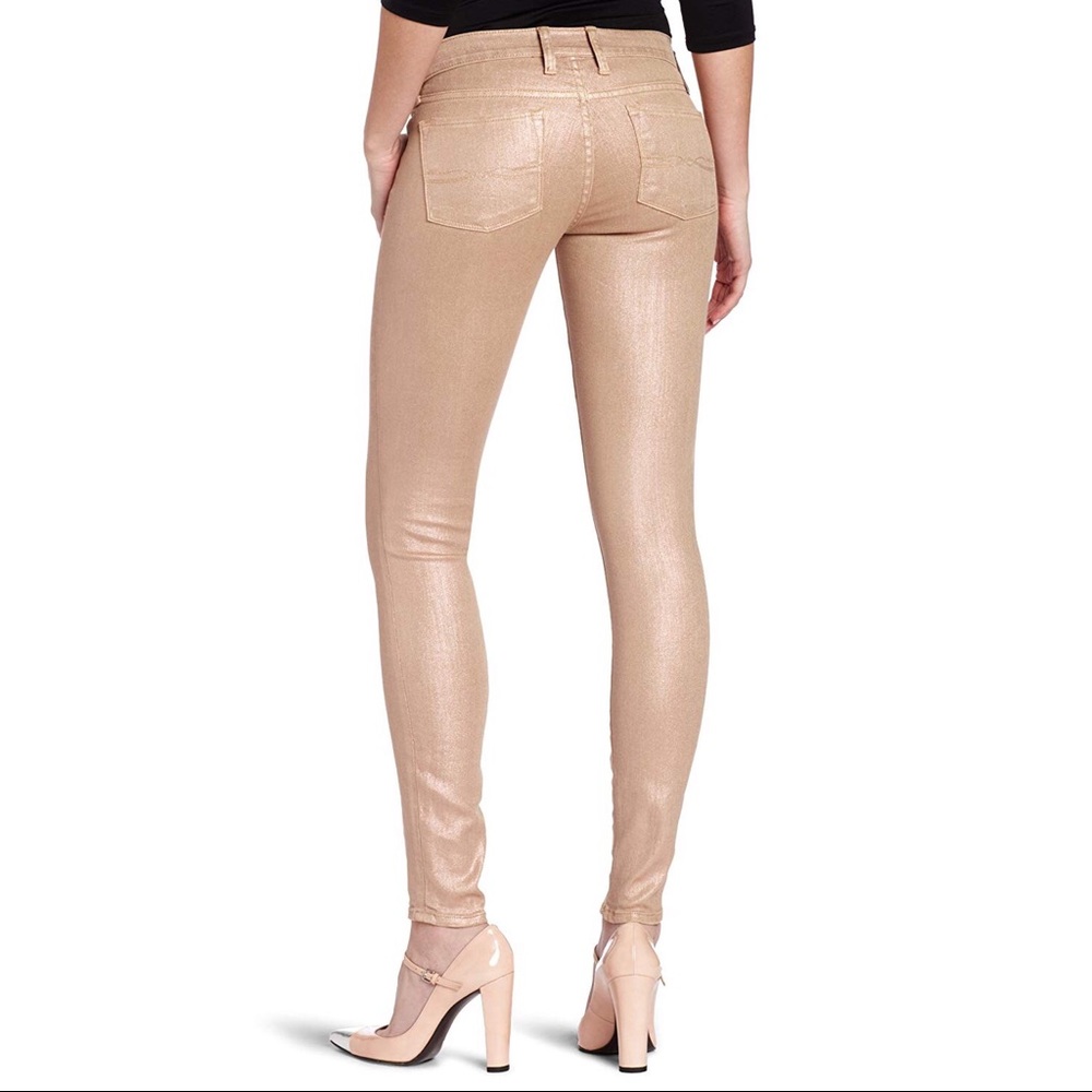 Lucky Brand Rose Gold Charlie Ankle Skinny Jeans